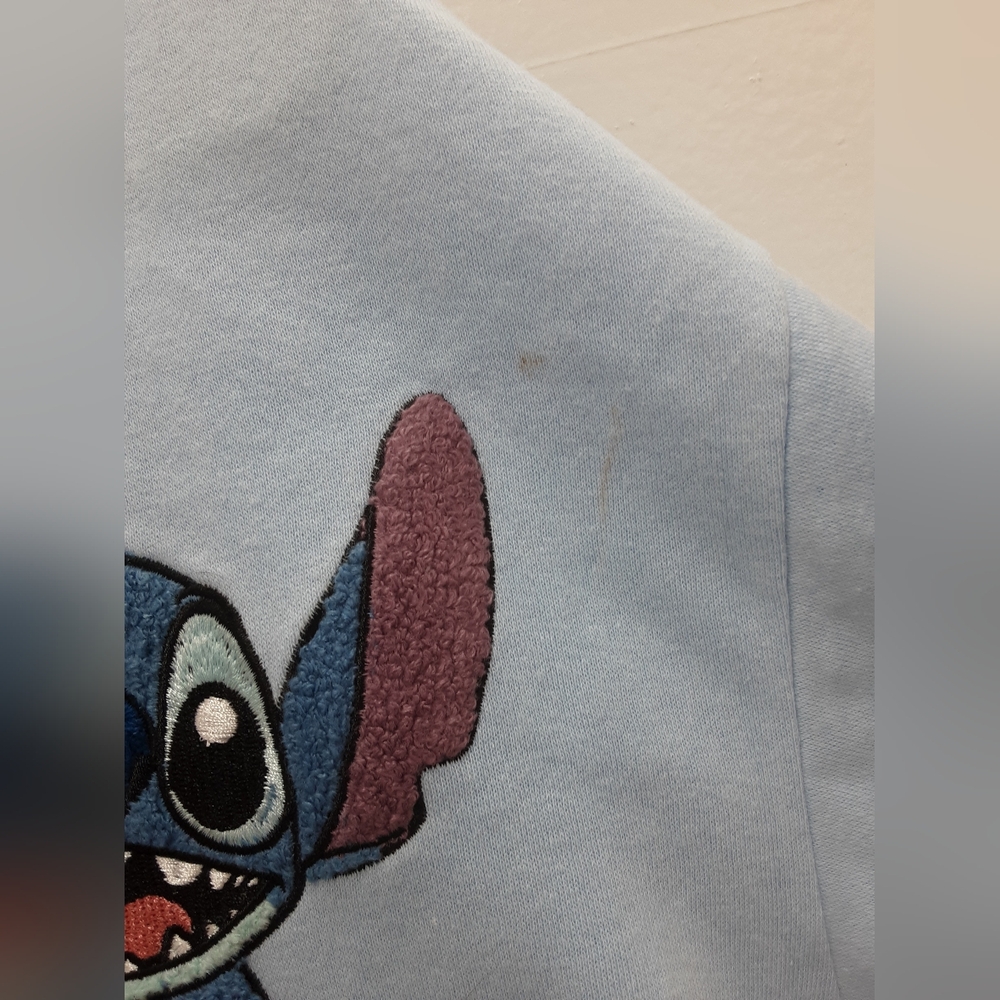 NWT!!! Disney Brand Baby Blue Stitch Zip Hoodie. Size S - Picture 10 of 10